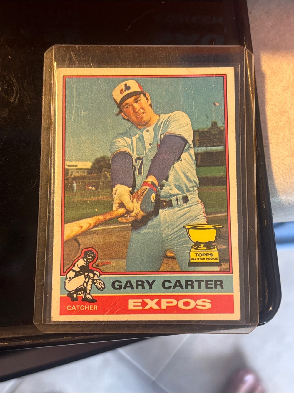 Topps Gary Carter Expos Baseball Card - Blue, Red, White